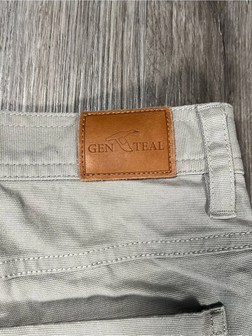 Genteal Comfort Flex 5 Pocket Golf Stretch Chino Khaki Tan Mens Pants Size 34x29